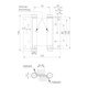 DENI® Pendeltürband 3982 beidseitig pendelnd 36/150mm vernickelt