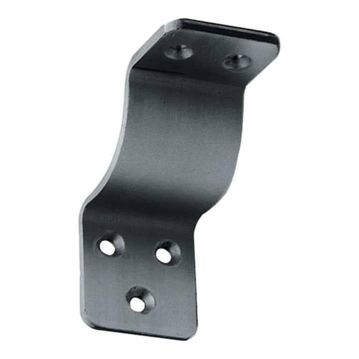 DENI support de main courante aluminium.argent.elox.support courbé