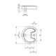 DENI Support pour tampon d'arrêt, 3848 H 12,5mm Aluminium, anodisé-4