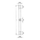 DENI Tige de verrouillage 7091, Ø10x2.000mm galvanisée, M10-3