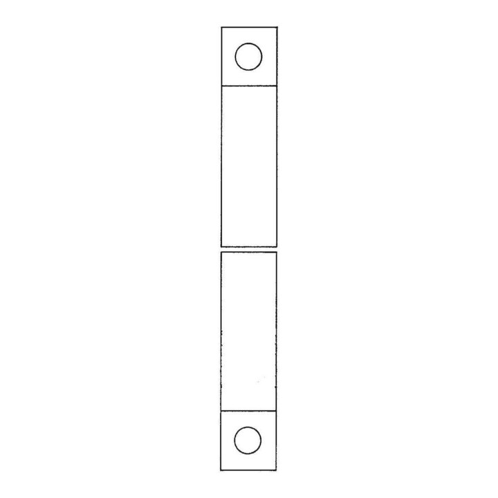 DENI Treibriegelstange m.Aussparung eins.1500mm D.13mm STA hell verz.