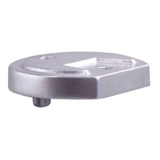 DENI Unterlage für Anschlagpuffer, 3848 H 12,5mm Aluminium, eloxiert