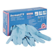 Gants jetables Honeywell Dermatril P 743 bleu nitrile