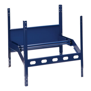 LOGS Enrouleur LOGS 110 H520×I540×P390mm bleu RAL 5022 avec 2 axes