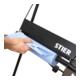Dérouleur sur pied pour rouleaux de papier de nettoyage STIER, mobile, LxH 440x880 mm-4