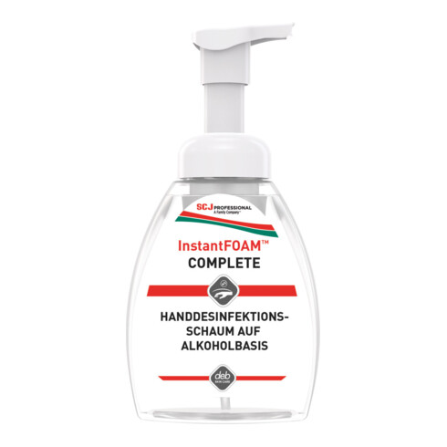 Désinfectant mousse pour les mains Deb InstantFOAM Complete Flacon de 250 ml
