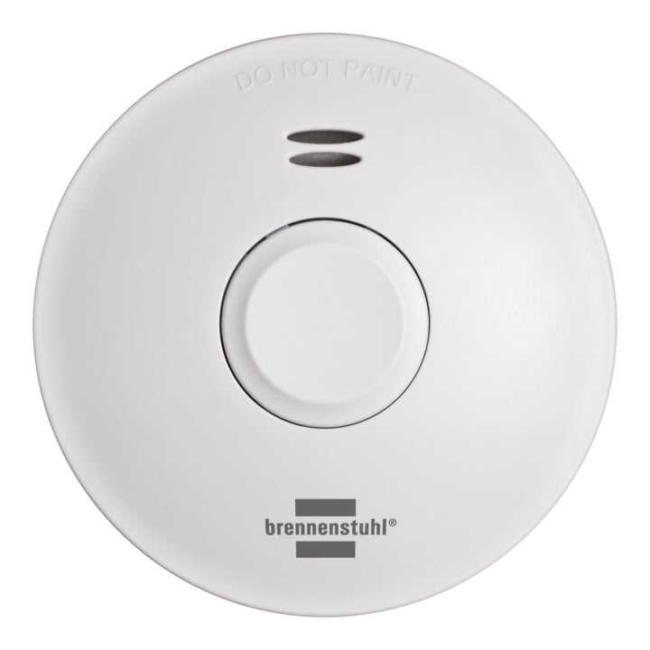 Détecteur de fumée radio Brennenstuhl RM L 3101 / Détecteur de fumée interconnectable avec pile de 10 ans (interconnectable avec jusqu'à 40 détecteurs de fumée, matériel de fixation inclus, testé selon DIN EN 14604)