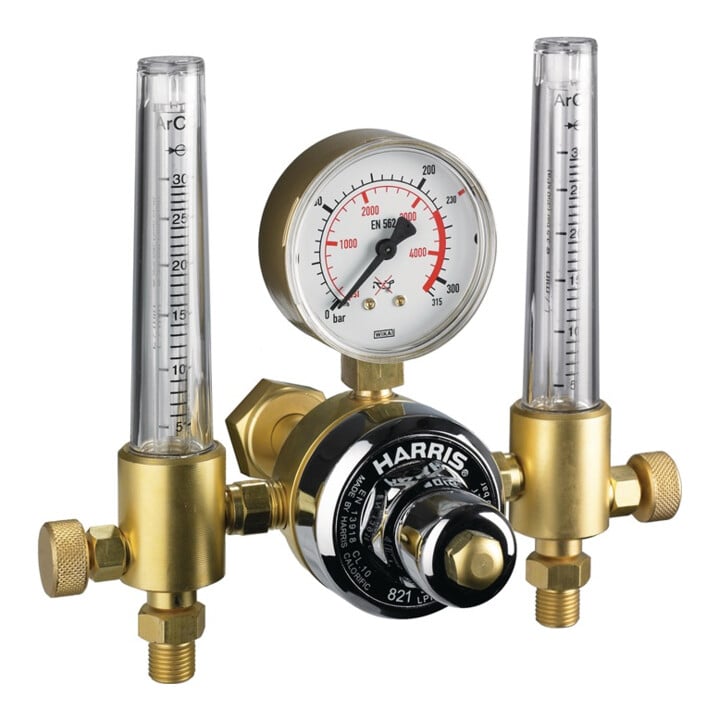 Détendeur pour bouteilles 801-821Z013 Argon-Mix 200 bar 2 x 30 l/min W 21,8 x 1/
