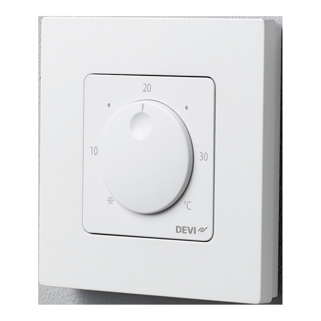 Devi Raumthermostat mit Einstellrad DEVIwet#088U2000