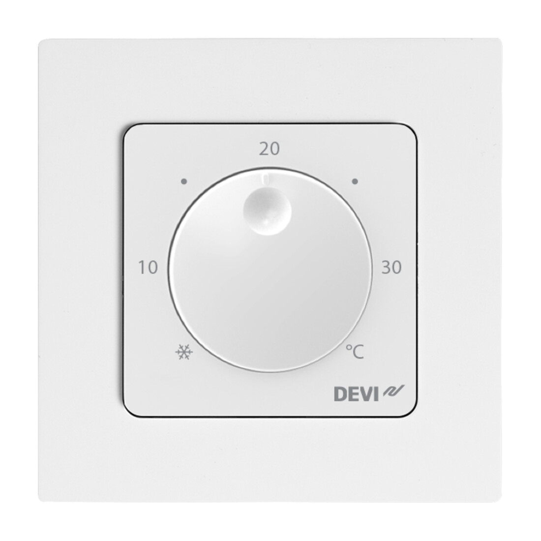 Devi Raumthermostat mit Einstellrad DEVIwet#088U2000