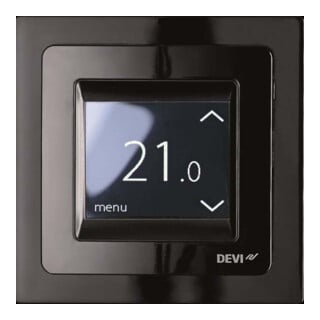 DEVI Uhrenthermostat DEVIreg Touch 16A schwarz