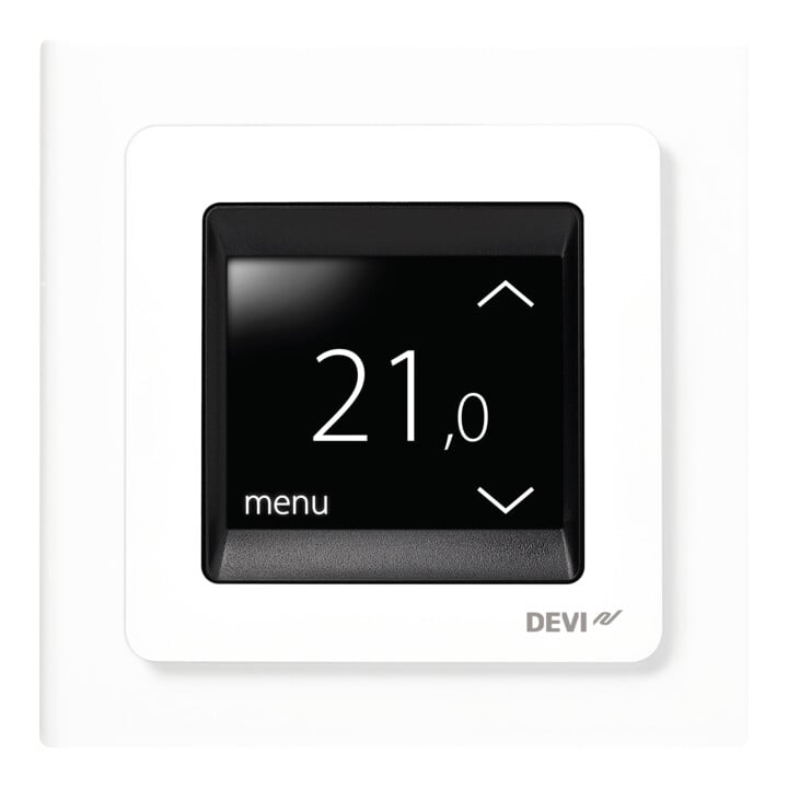 Devi UP-Uhrenthermostat 16A 230V devireg Touch m.Rahm