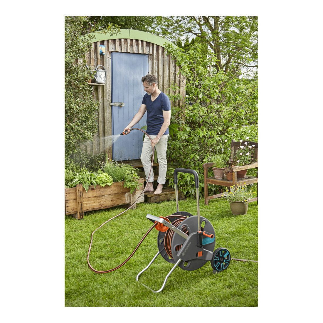 Dévidoir de tuyau CleverRoll L Easy GARDENA