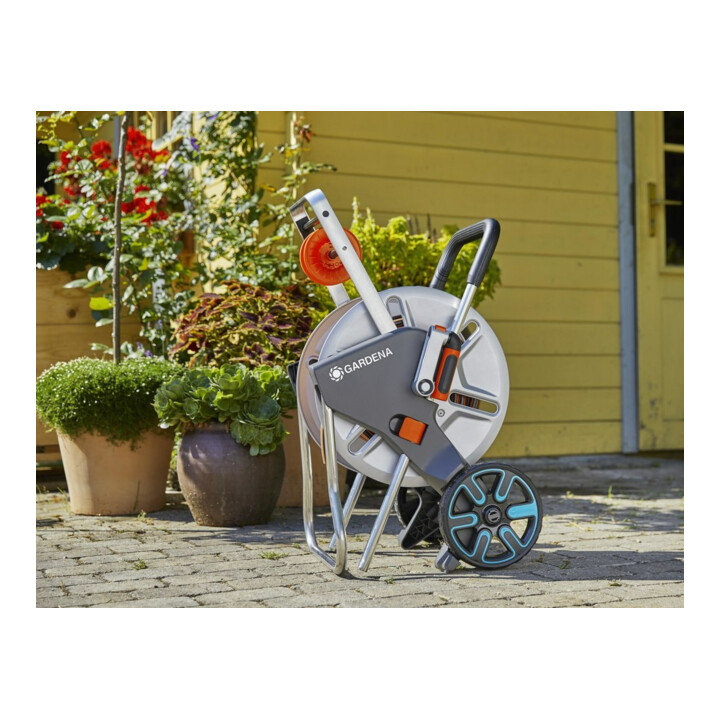 Dévidoir de tuyau CleverRoll M Easy Set métal GARDENA