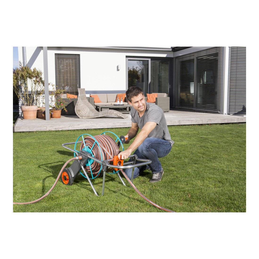 Dévidoir métallique 100 GARDENA