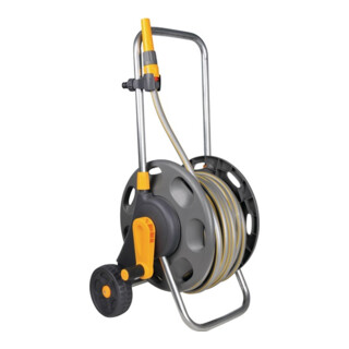 Dévidoir mobile p. tuyau 2488 raccord fileté PVC HOZELOCK