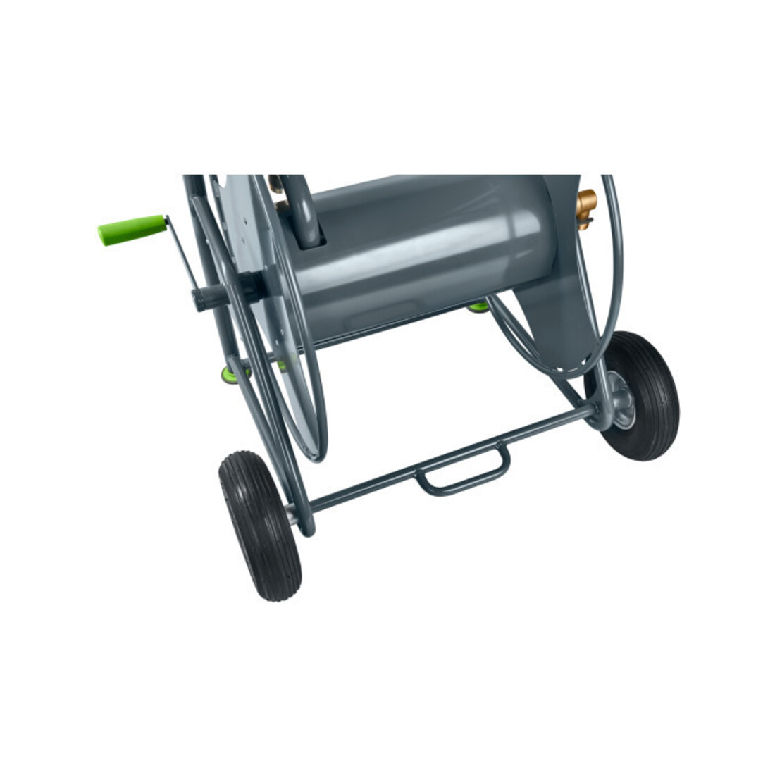 Dévidoir mobile p. tuyau GEKA plus P125 raccord fileté 33,25 G 1 po. pulv. acier