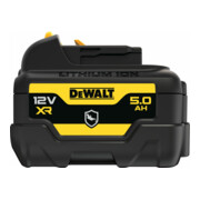 DEWALT 12 Volt / 5 Ah XR Ersatz-Akku mit speziellem Gehäuseschutz gegen Säuren und Chemikalen DCB126G-XJ-3