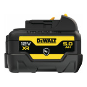 DEWALT 12 Volt / 5 Ah XR Ersatz-Akku mit speziellem Gehäuseschutz gegen Säuren und Chemikalen DCB126G-XJ-4