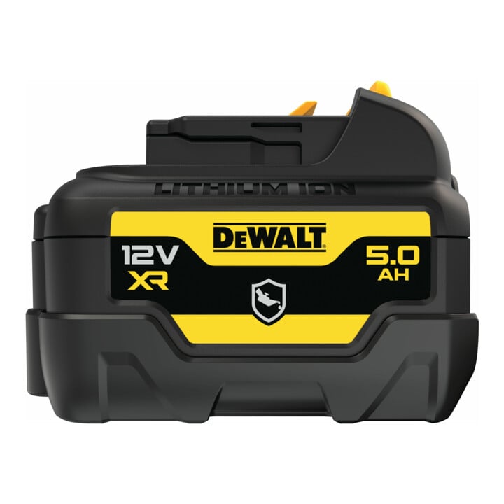 DEWALT 12 Volt / 5 Ah XR Ersatz-Akku mit speziellem Gehäuseschutz gegen Säuren und Chemikalen DCB126G-XJ