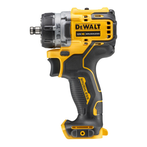 DEWALT 12 Volt Akku-Bohrschrauber mit 4 werkzeuglos wechselbaren Werkzeug-Aufnahmen (Basisversion) DCD703NT-XJ