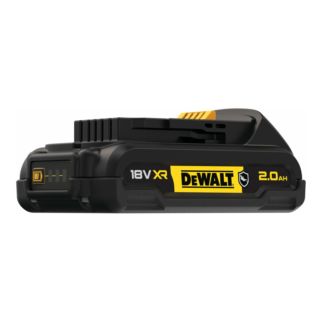DEWALT 18 Volt / 2 Ah XR Ersatz-Akku mit speziellem Gehäuseschutz gegen Säuren und Chemikalen DCB183G-XJ