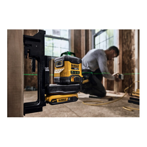 DEWALT 18 Volt Akku-Multilinienlaser 3x360°, 2Ah DCLE34031D1-QW