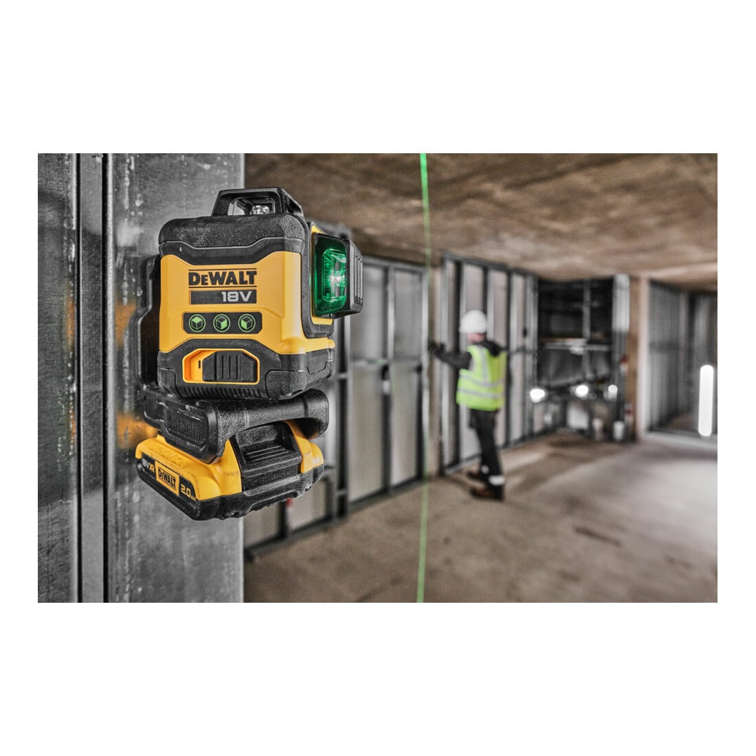 DEWALT 18 Volt Akku-Multilinienlaser 3x360° - Basisversion DCLE34031N-XJ