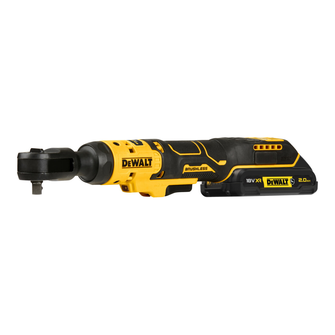 DEWALT 18V XR Akku-Ratsche, 3/8" (bürstenlos) inkl. 1x G-Akku (18 Volt / 2 Ah) DCF513D1G-QW
