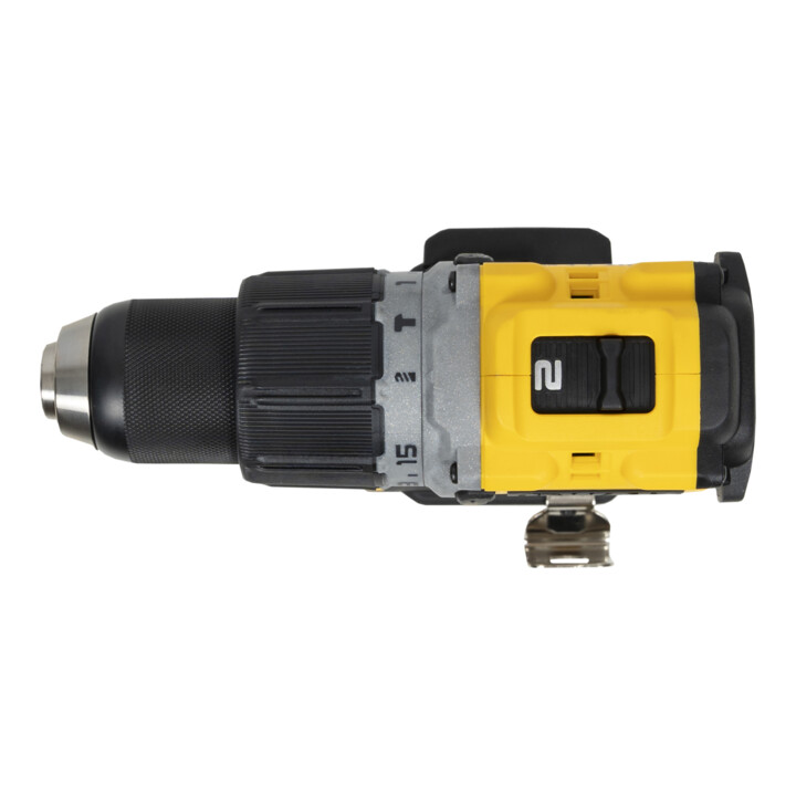 DEWALT 18V XR Akku-Schlagbohrschrauber (bürstenlos) inkl. 2x Powerstack Akku (18 Volt / 1,7 Ah) mit Pouch-Akku Technologie DCD805E2T-QW
