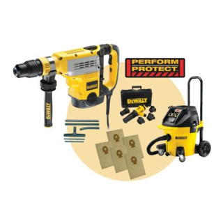 DeWalt 48 mm SDS-max Kombihammer-Absaug-Set D25723KPP-QS