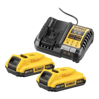 DEWALT Accu-Kit (2x 18V/2Ah plus DCB1104)
