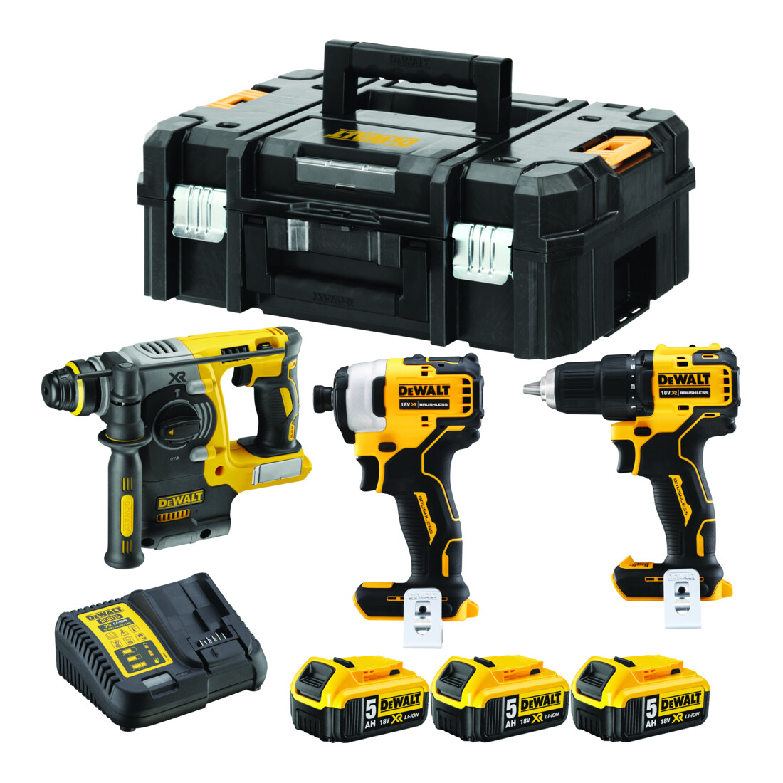 DEWALT accucombipack 18 V / 5 Ah (3-delig) DCK377P3T-QW