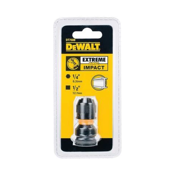 DEWALT Adapter 1/2 Zoll auf 1/4 Zoll schlagfest DT7508-QZ