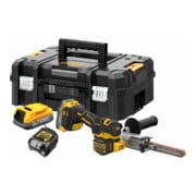 Dewalt Akku-Bandfeile inkl. 2x Powerstack Akku (18 Volt / 1,7 Ah) mit Pouch-Akku Technologie