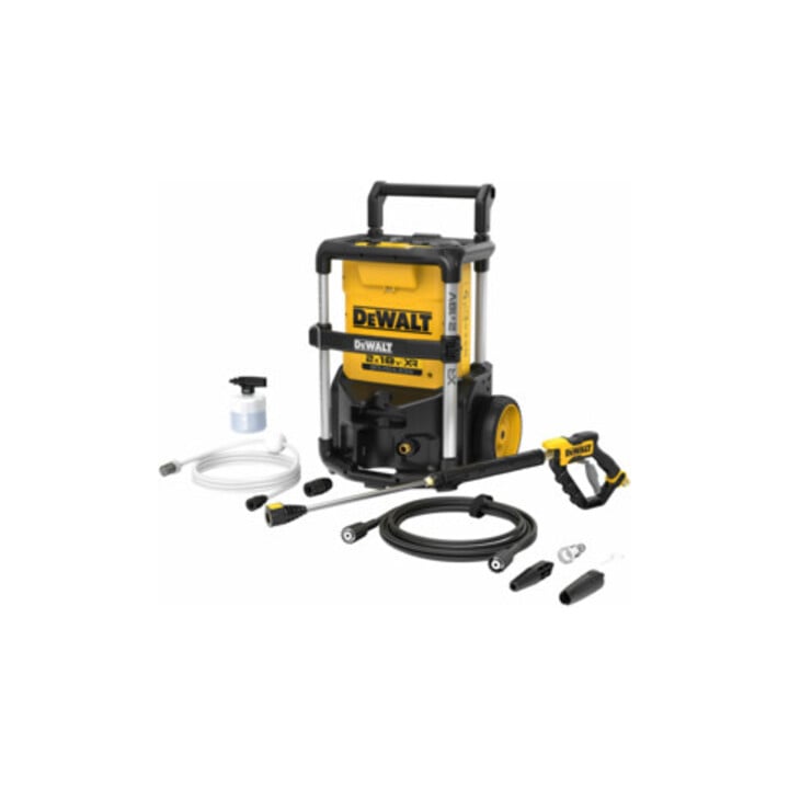 Set DeWalt Akku-Hochdruckreiniger, 2x 18V, Basisversion + Ersatz-Akku DCB184-XJ