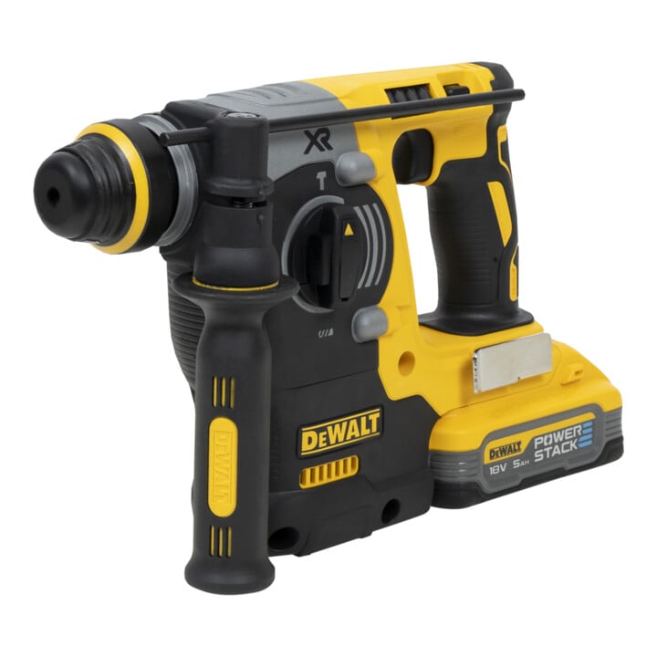 Set DeWalt Akku-Kombihammer 18V/5Ah SDS-plus + Stier SDS-Plus Bohrer & Meißelsatz, 17-teilig