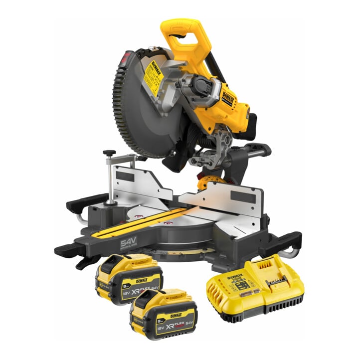 DEWALT Akku-Paneelsäge 305mm, 54V, inkl. 2 x 54V / 162 Wh Akkus