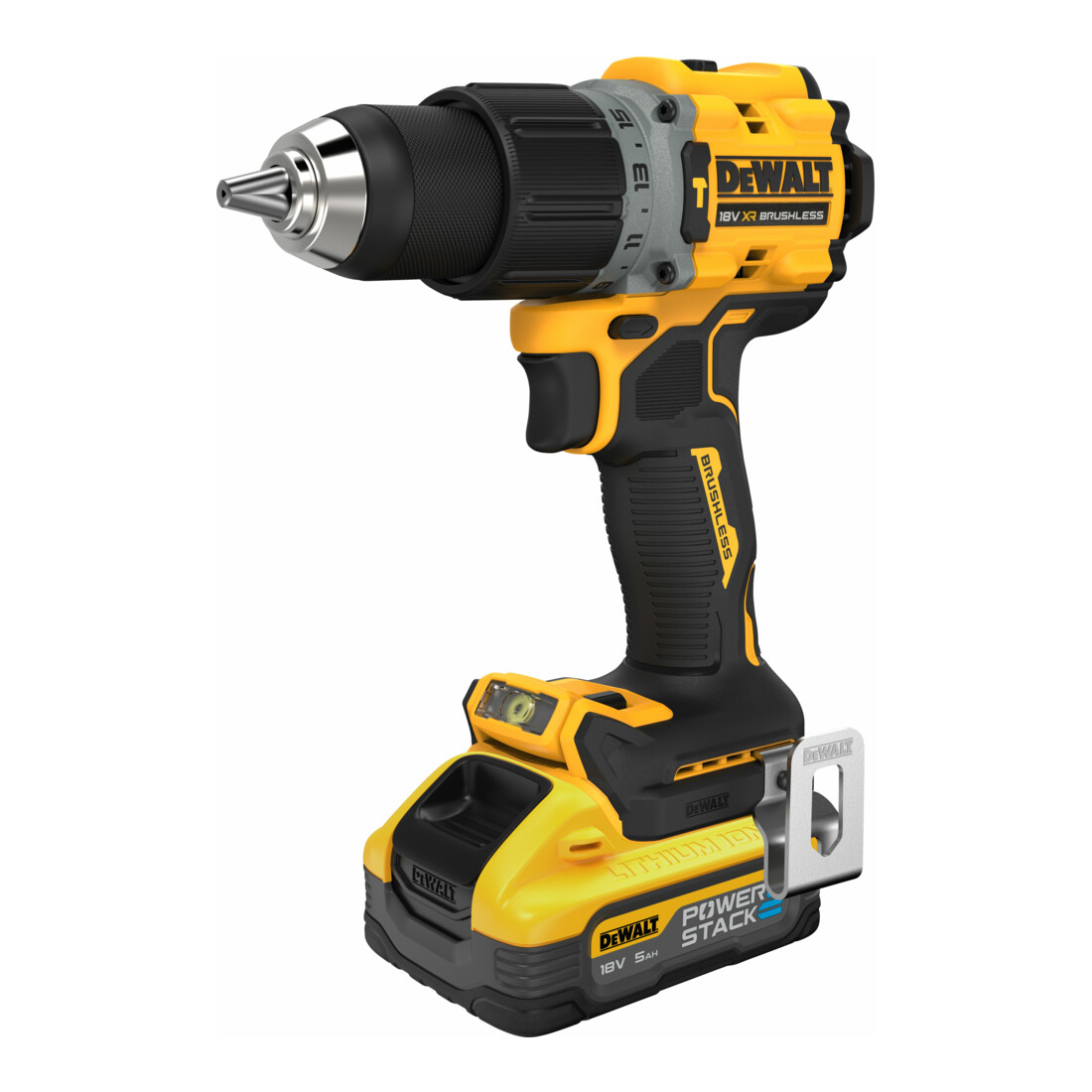 DEWALT Akku-Schlagbohrschrauber 18V inkl. 2 x 18 V / 5 Ah Powerstack - Akkus