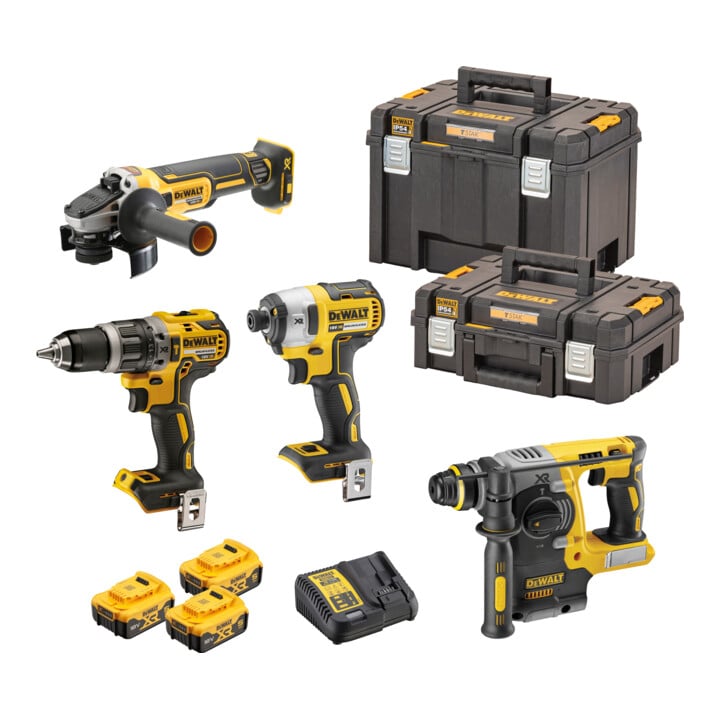 Set DeWalt Akku-Schlagbohrschrauber-Set 18V / 5Ah DCD 796, DCF 887, DCH 273 + DeWalt 18,0V / 5,0 Ah Ersatz-Akku