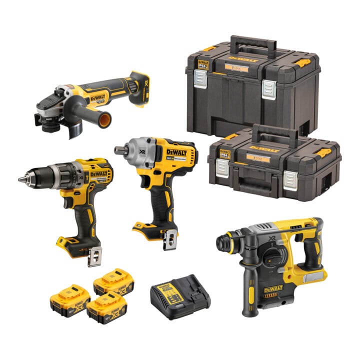 Set DeWalt Akku-Schlagbohrschrauber-Set 18V / 5Ah DCD 796, DCF 894, DCH 273 + DeWalt 18,0V / 5,0 Ah Ersatz-Akku