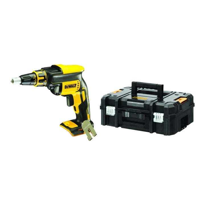 Set DeWalt Akku-Trockenbauschrauber 18,0 V 1/4 Zoll + DeWalt 18,0V / 5,0 Ah Ersatz-Akku