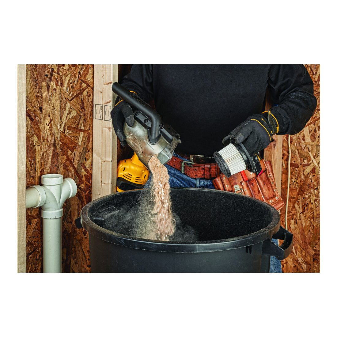 DEWALT Aspirapolvere a batteria, 18 V, Classe L, versione base DCV501LN-XJ