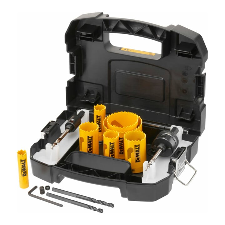 DEWALT BIM gatenzaagset voor elektriciens, 11 dlg.