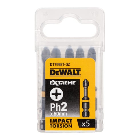 DEWALT Bit di torsione resistente agli urti Ph2 50mmk DT7998T-QZ