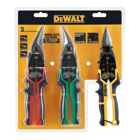 DEWALT Blechschere ERGO 3er Pack