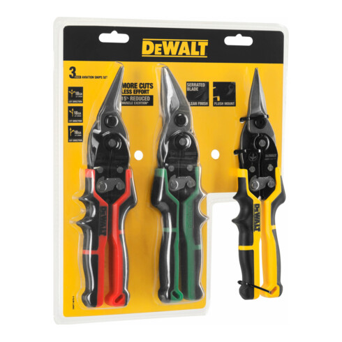 DEWALT Blechschere ERGO 3er Pack