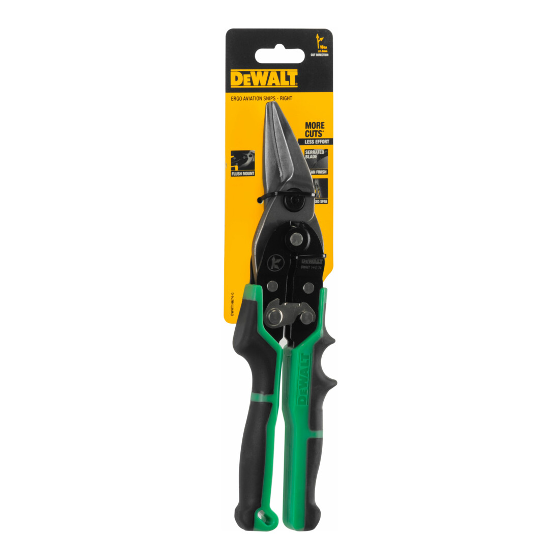 DEWALT Blechschere ERGO, rechts (grün) DWHT14674-0