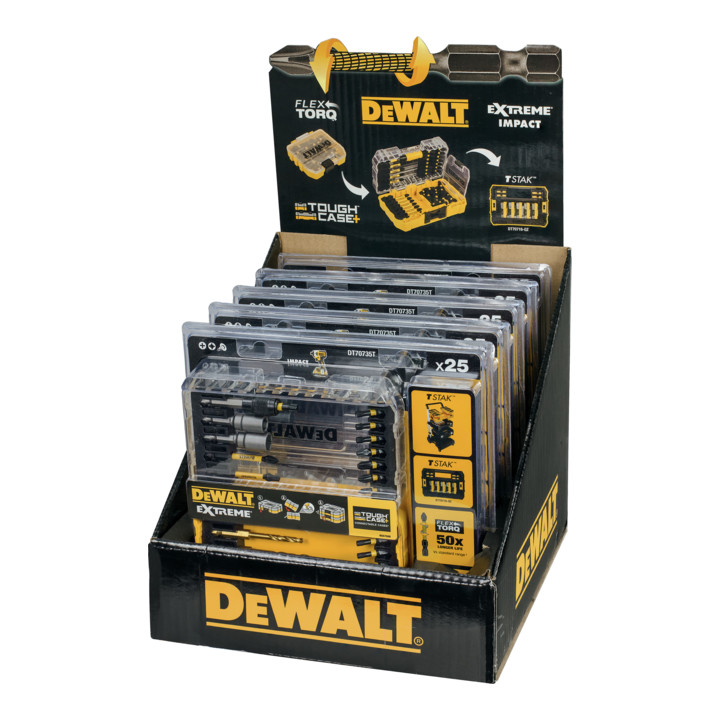 DEWALT boren bitset 25 dlg. impact HSS-G DT70735T-QZ