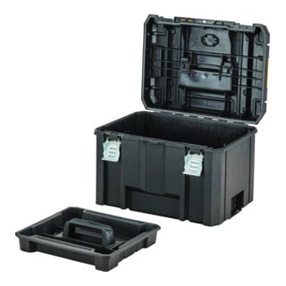 DEWALT Cassetta portautensili profonda TSTAK VI con supporto estraibile con protezione IP54 (volume 44 l)